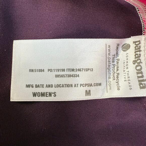 Patagonia All Weather Tank Dress Womens M Pink Purple Racer Back Cooling Tennis - Picture 5 of 10